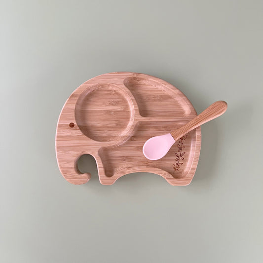 BALLERINA PINK | Elephant Bamboo Plate