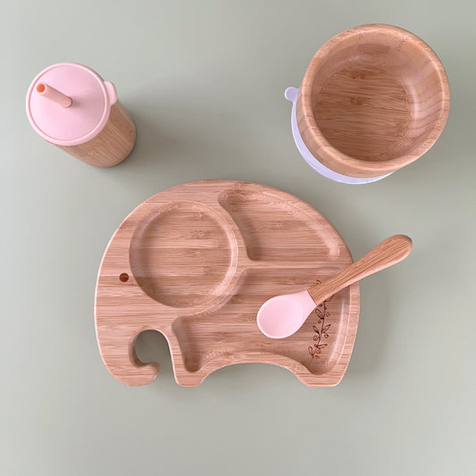 BALLERINA PINK | Elephant Dinnerware Set of 4
