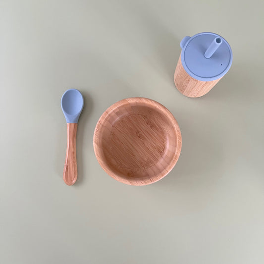 SKY BLUE | Bamboo Dinnerware Set of 3